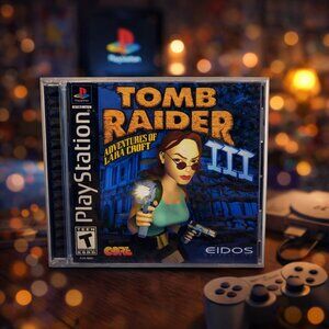 Tomb Raider III – Adventures of Lara Croft – PS1 Black Label CIB - Untested